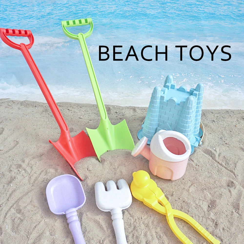 Children's 53cm Beach Shovel Integrated Sand Shovel Snow Toy Beach Play Sand Toy Set Outdoor Water Play Toys Summer Kids Gift