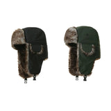 Unisex Warm Mens Women Trapper Cap Aviator Trooper Earflap Winter Flaps Ski Hat New Bomber Hats Russian Ski Hat Faux Fur Hats